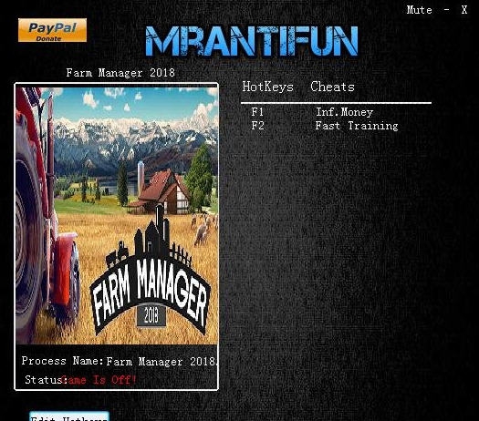 农场经理2018无限金钱即时培养修改器 v3.3