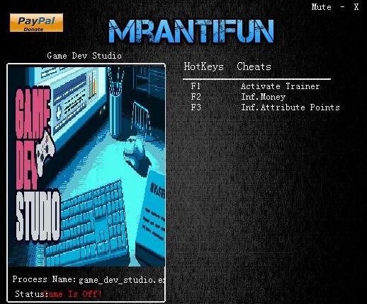 游戏开发工作室无限金钱属性点修改器 v3.5