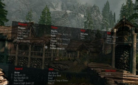 上古卷轴5天际VR自定义收藏夹菜单MOD v2.3