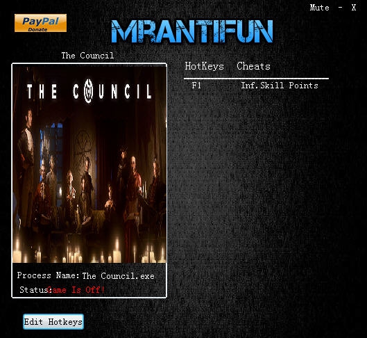 议会无限技能点修改器 v3.4