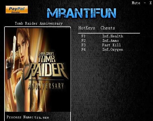 古墓丽影十周年纪念版四项修改器 v3.5