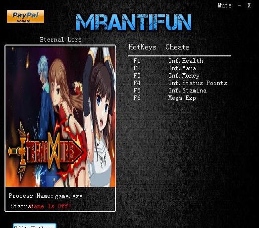 永恒的传说六项修改器 v3.4