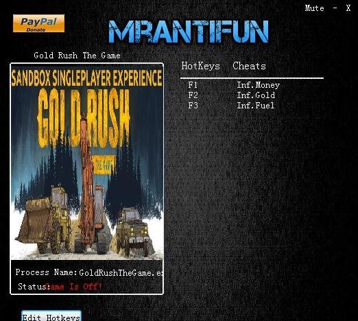 淘金热三项修改器 v3.5