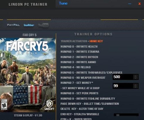 孤岛惊魂5十八项修改器 v3.6