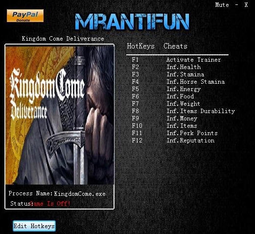 天国拯救十一项修改器 v1.2.14