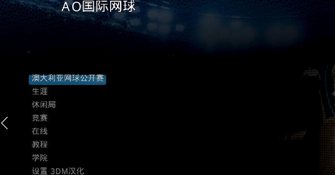 澳洲国际网球汉化补丁 3DM濮瑰瀵瞯1.3