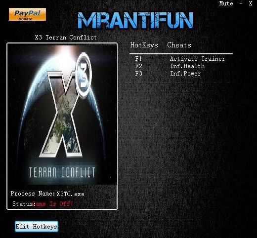 x3地球人冲突两项修改器 v3.6