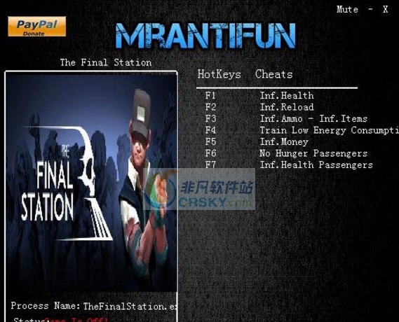 最后一站八项修改器 v3.6