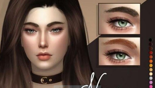 模拟人生415色浓眉毛mod v2.6