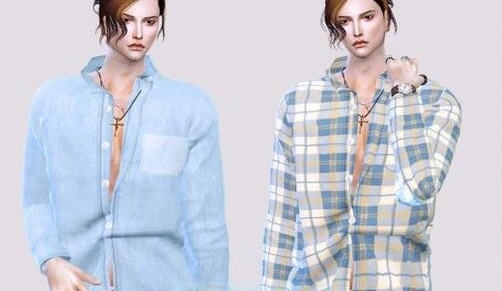 模拟人生4多款中性衬衫mod v2.4