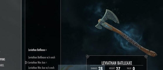 上古卷轴5天际战神4利维坦之斧mod v2.6