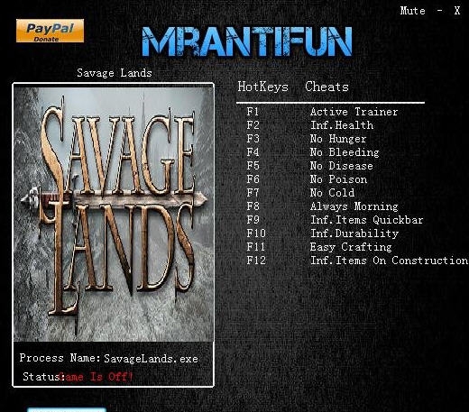 荒蛮大地十一项修改器 v0.8.8