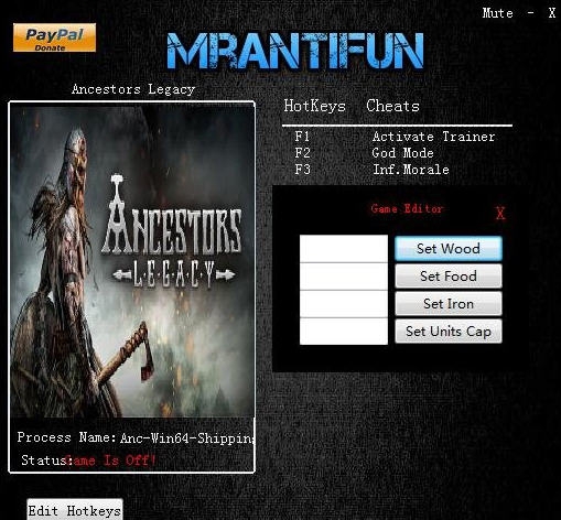 祖先遗产六项修改器 v3.4
