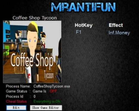 咖啡店大亨无限金钱修改器 v3.3