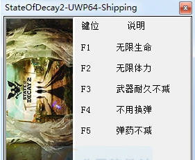 腐烂国度2五项修改器 v1.3160.34.7