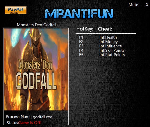 恶魔巢穴神之陨落五项修改器 v3.4