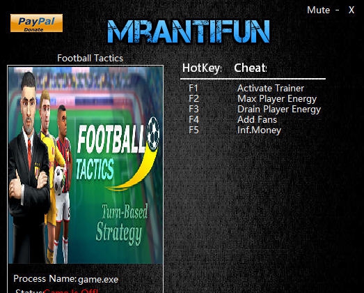 足球策略与荣耀四项修改器 v3.4