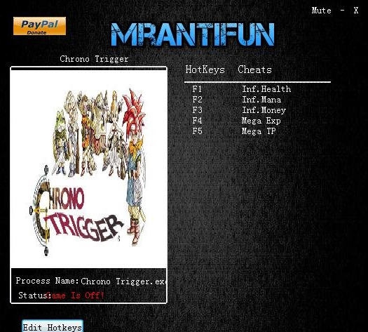 超时空之轮五项修改器 v1.09