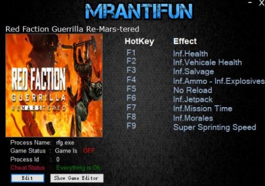 红色派系游击战重制版十项修改器 v4934