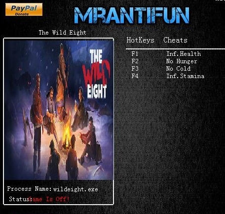 荒野八人组四项修改器 v3.6