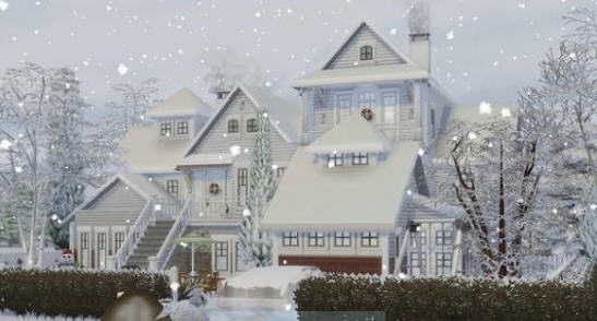 模拟人生4冬日美景豪宅建筑MOD v2.4