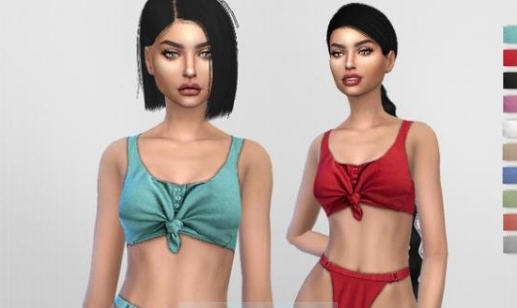 模拟人生4性感打结式泳装MOD v2.5