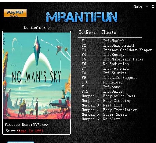 无人深空十八项修改器 v1.63