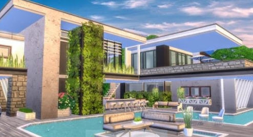 模拟人生4现代豪华艺术家别墅MOD v2.5