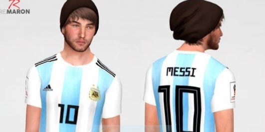 模拟人生4世界杯阿根廷球队球衣MOD v2.5