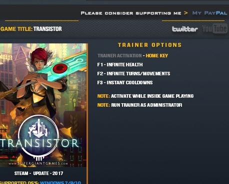晶体管三项修改器 v3.5