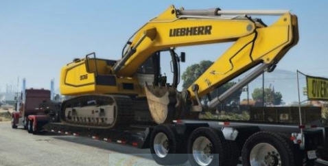 GTA5利勃海尔挖掘机MOD v2.4