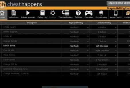 龙珠格斗Z十一项修改器 CHEATHAPPENSv1.4