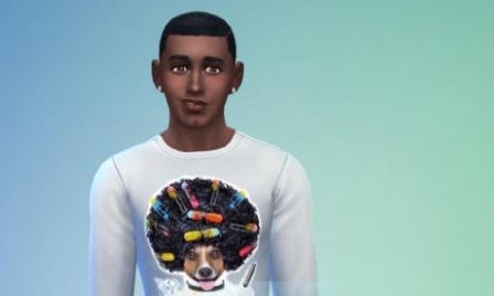 模拟人生4发型师狗T恤MOD v2.4