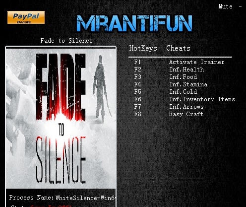 归于沉寂七项修改器 v1.0.1128