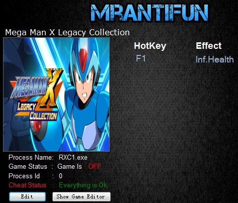 洛克人X遗产合集无限生命修改器 v3.4