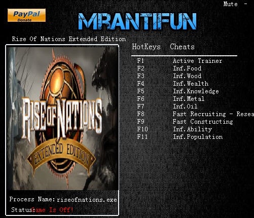 国家的崛起扩展版十项修改器 v3.5