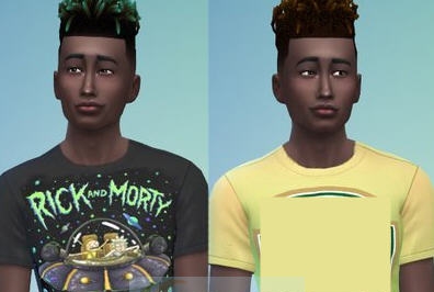 模拟人生4瑞克和莫蒂短袖MOD v2.4