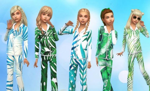 模拟人生4树叶风格睡衣服装MOD v2.2