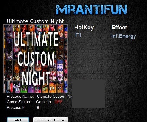 玩具熊的五夜后宫之终极定制夜无限能量修改器 v3.7