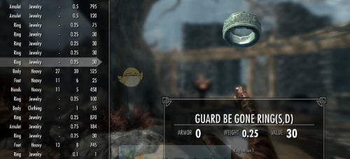 上古卷轴5天际杀死警卫戒指MOD v2.5