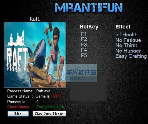 木筏求生五项修改器 v3.5