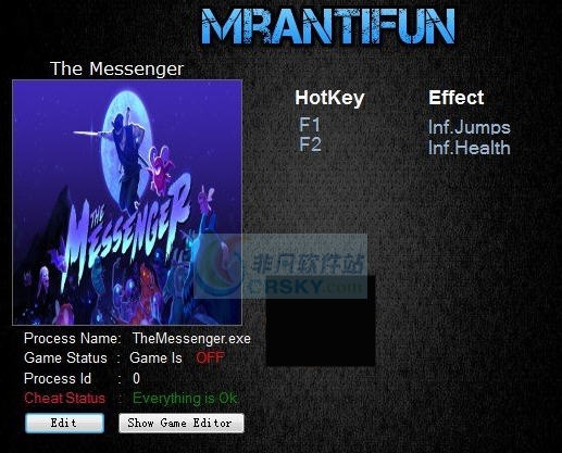 信使无限生命跳跃修改器 v3.5