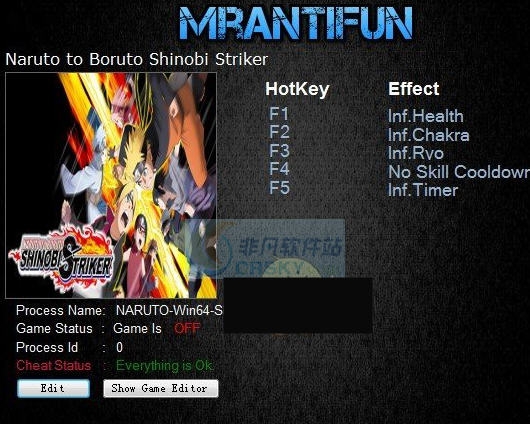 火影忍者博人传新忍出击五项修改器 v3.5