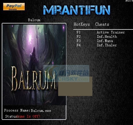Balrum三项修改器 v3.4