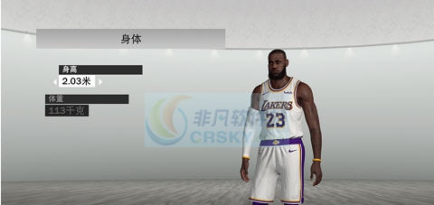 NBA2K19湖人队詹姆斯身形面补MOD v2.5