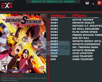 火影忍者博人传新忍出击十一项修改器 v3.9