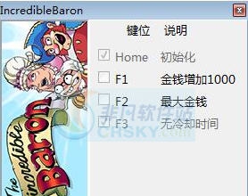 惊奇男爵三项修改器 v3.4