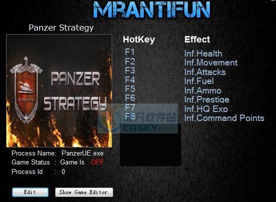 装甲策略八项修改器 v3.4