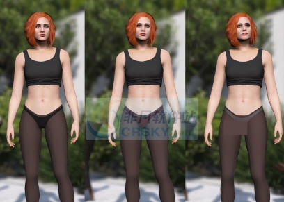 GTA5女式透明长筒丝袜MOD v2.10