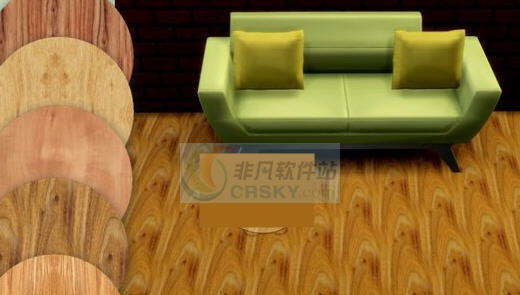 模拟人生4磨光松木地板MOD v2.6